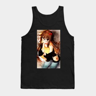 Karigiri Jinako Anime Watercolor Tank Top